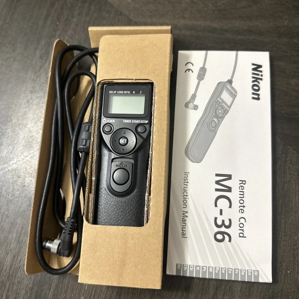 OEM Nikon MC-36 Multi-Function Remote Control Cord in Box with Manual
